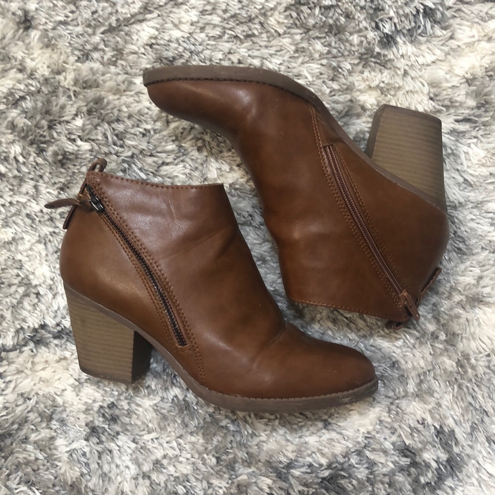 Tan Ankle Booties